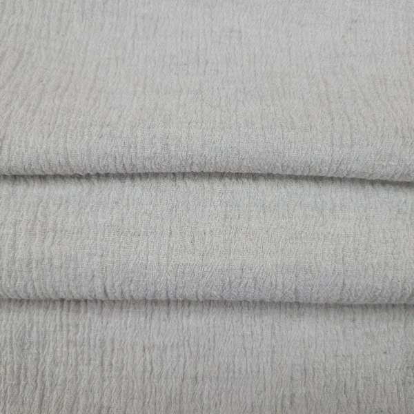 Linen-Blend Crinkle Gauze