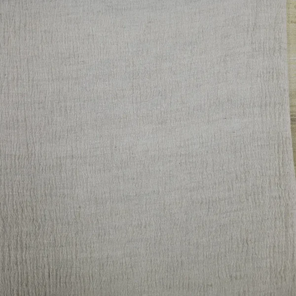 Linen-Blend Crinkle Gauze