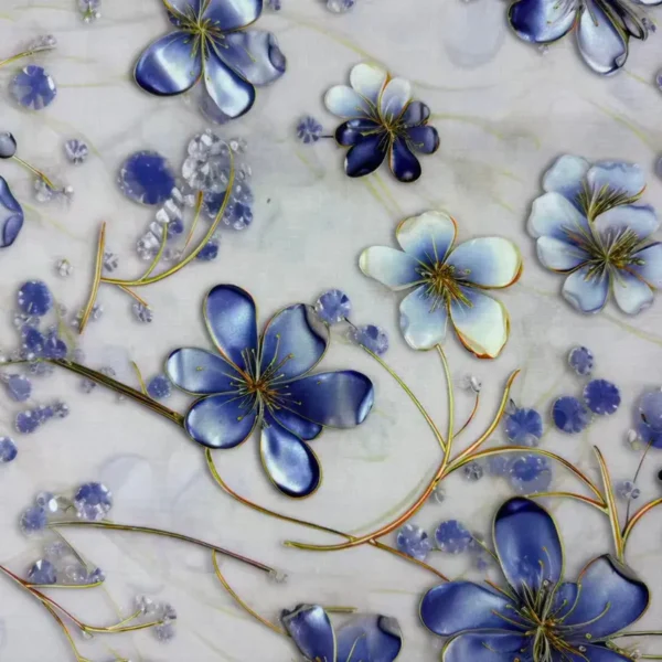 Vivid Flora 3D Digital Print