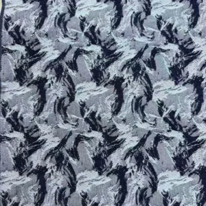 Abstract Marble Jacquard Denim