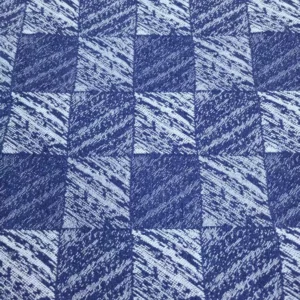 Brushstroke Check Jacquard Denim