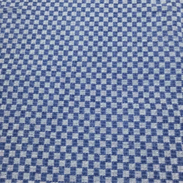 Checkerboard Jacquard Denim