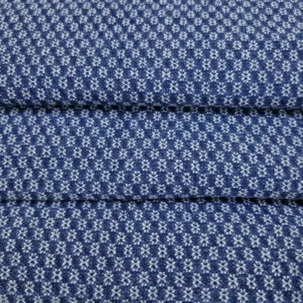 Petite Floral Jacquard Denim