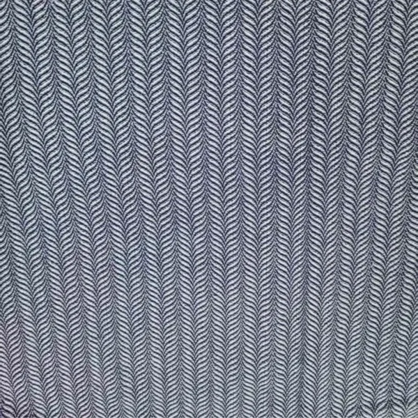 Bold Wavy Herringbone Jacquard Denim