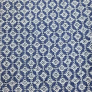 Geometric Medallion Jacquard Denim