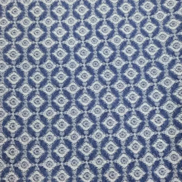 Geometric Medallion Jacquard Denim