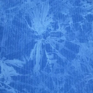 Floral Pinstripe Jacquard Denim