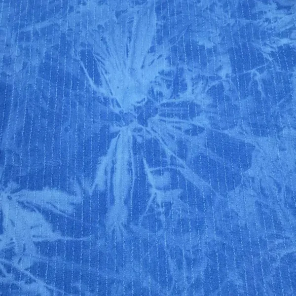 Floral Pinstripe Jacquard Denim