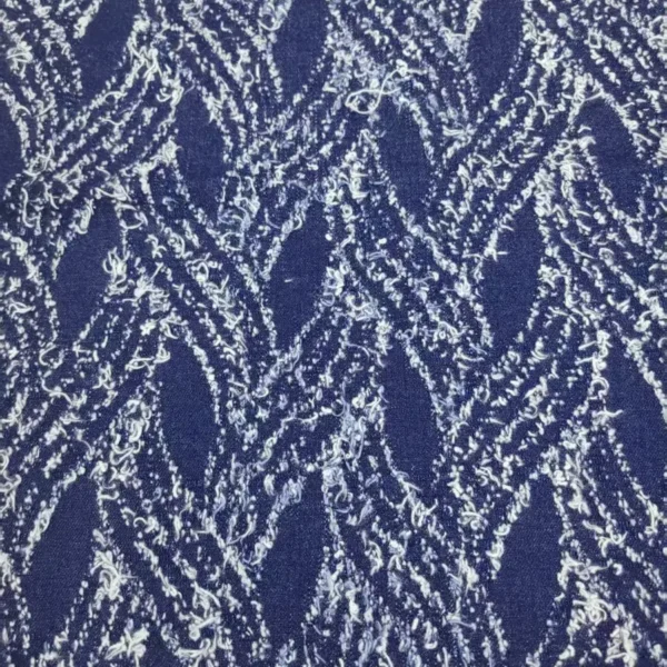 Flame Wave Jacquard Denim