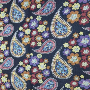 Floral Paisley Jacquard Denim
