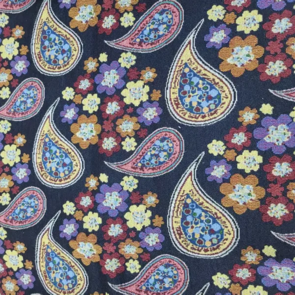 Floral Paisley Jacquard Denim