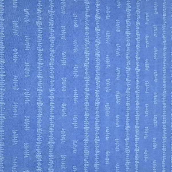 Dashed Stripe Jacquard Denim