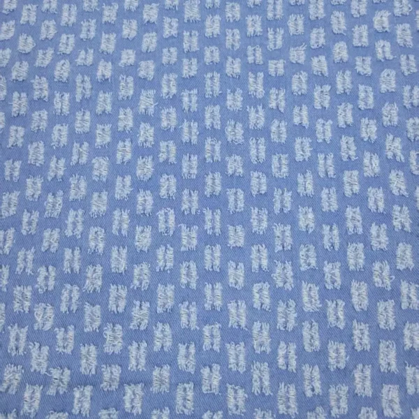 Geometric Block Jacquard Denim