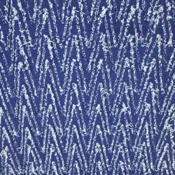 Chevron Zigzag Jacquard Denim