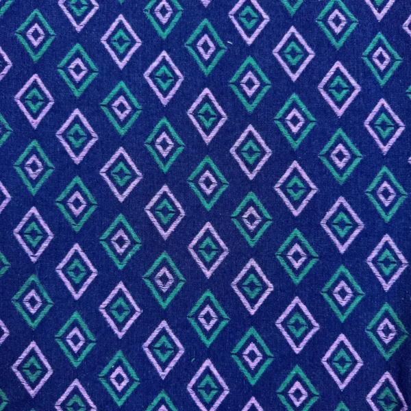 Tricolor Diamond Jacquard Denim