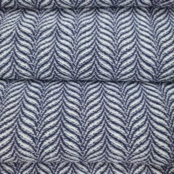 Bold Wavy Herringbone Jacquard Denim