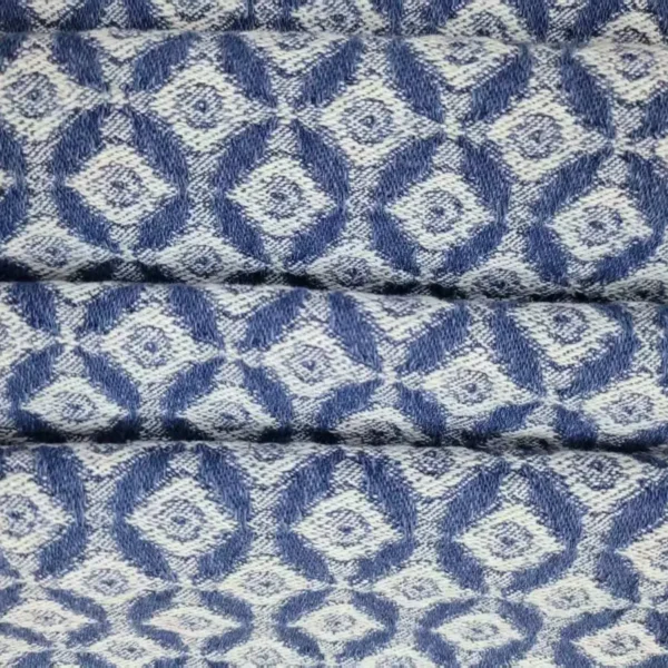 Geometric Medallion Jacquard Denim