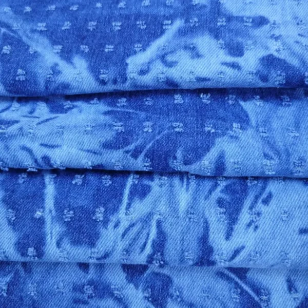 Marble Texture Jacquard Denim