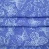 Allover Butterfly Pattern Jacquard Denim