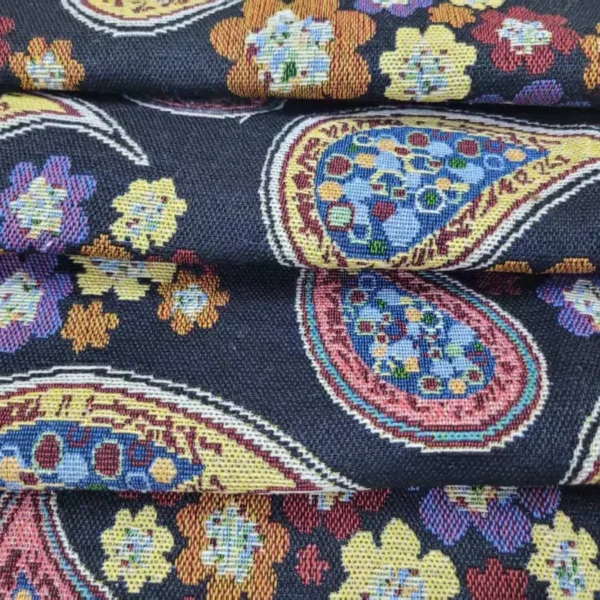 Floral Paisley Jacquard Denim