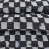 Frayed Checkerboard Jacquard Denim