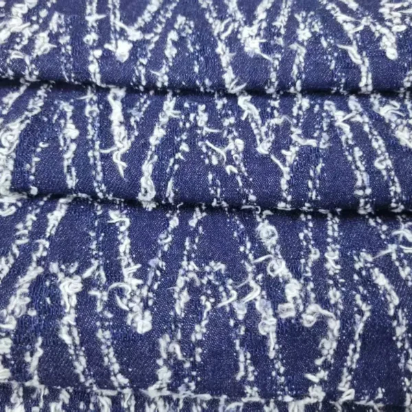 Chevron Zigzag Jacquard Denim