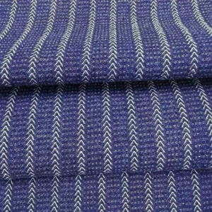 Herringbone Stripe Jacquard Denim