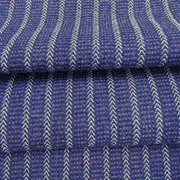 Herringbone Stripe Jacquard Denim