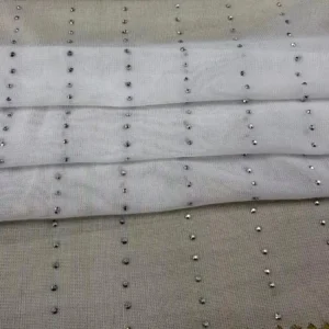 Champagne Mist Crystalline Fabric