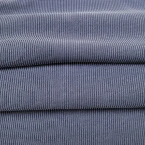 Modal Recycled Poly Fine Rib Knit