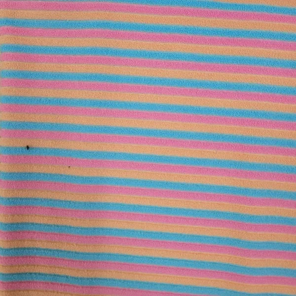 Recycled Poly Striped Terry Stretch Knit