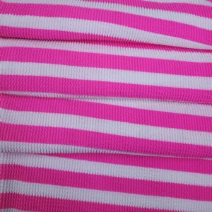 Nylon Recycled Poly Heavyweight Puckered Striped Stretch Knit